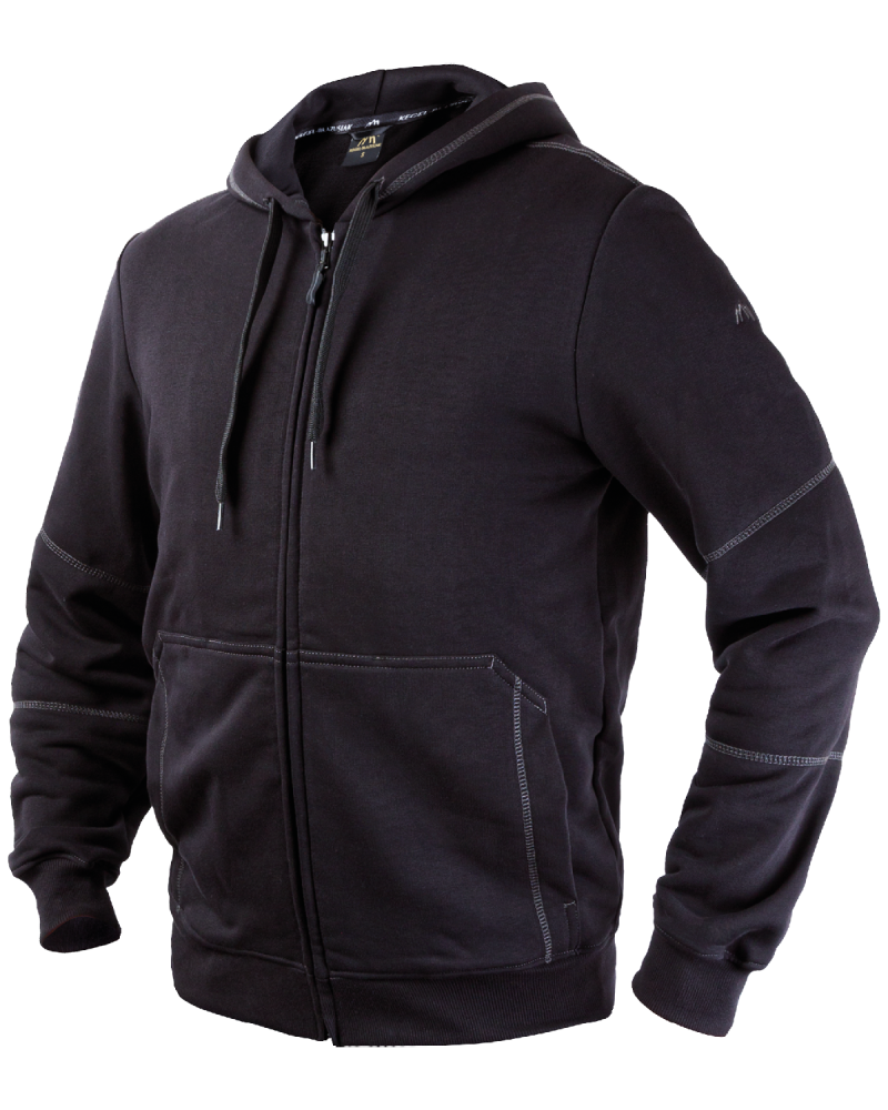 Hoodie-Sweatshirt V-WORK (schwarz) (2)