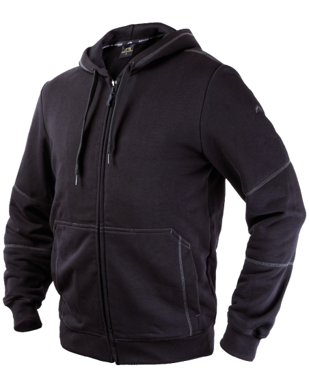 Hoodie-Sweatshirt V-WORK (schwarz) (2)