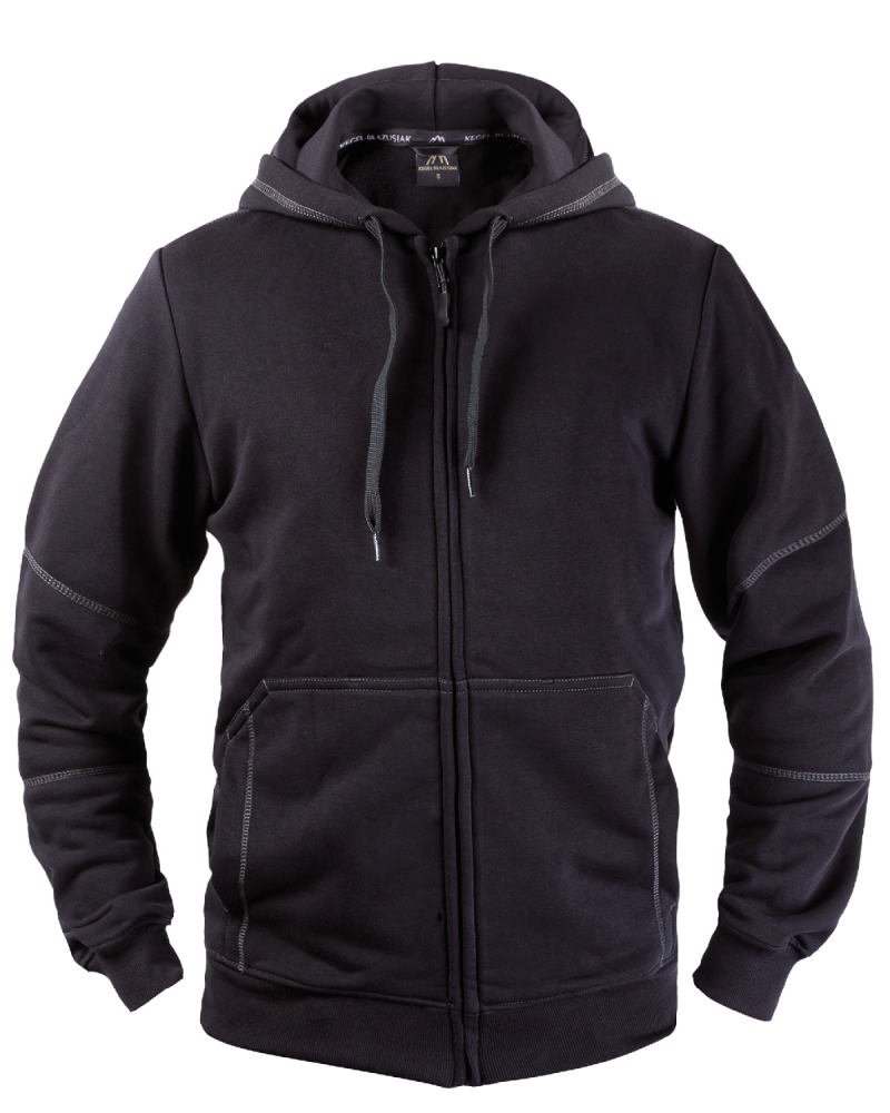 Hoodie-Sweatshirt V-WORK (schwarz)