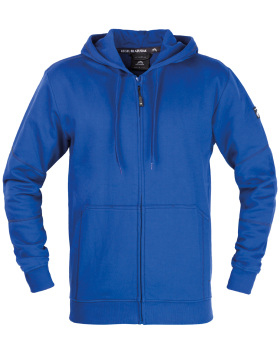 Hoodie-Sweatshirt V-WORK (blau) - Vorderseite