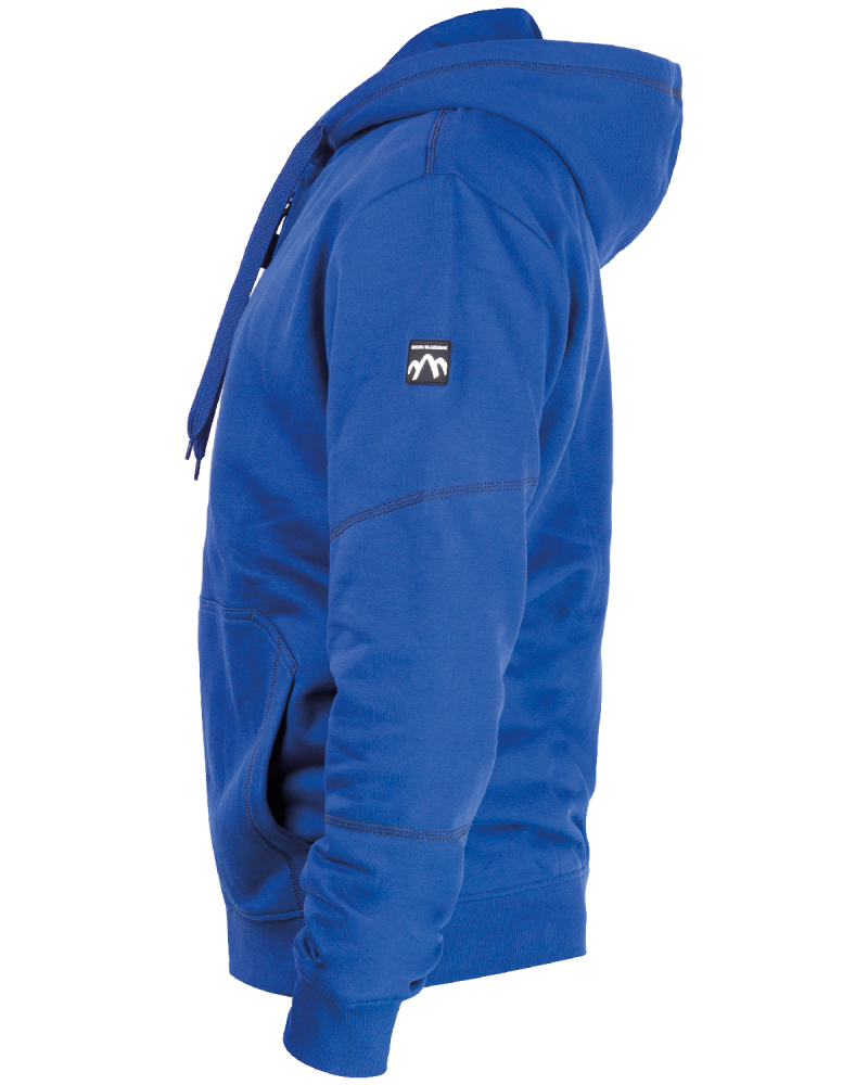 Hoodie-Sweatshirt V-WORK (blau) - Seite (2)