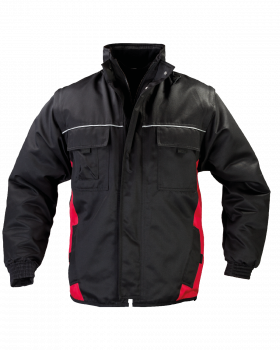 4in1 Winterjacke BASTO 1666/182 (Schwarz, Rot)
