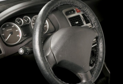 Lederbezug für Lenkrad, Außendurchmesser 36-38 CM