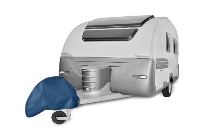 Haube für die Deichsel eines Wohnwagens oder Transportanhängers