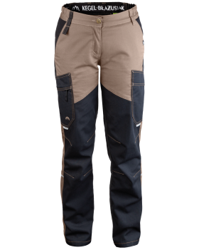 Damen Arbeitshose 5504/V-WORK (Schwarz,Braun)