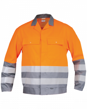 Warnschutz Bundjacke 3240 (Hi-Vis Orange/Grau)