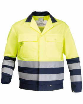 Warnschutz Bundjacke 3240 (Dunkelblau,Hi-Vis Gelb )