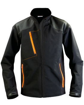 Softshell-Arbeitsjacke Black/Orange
