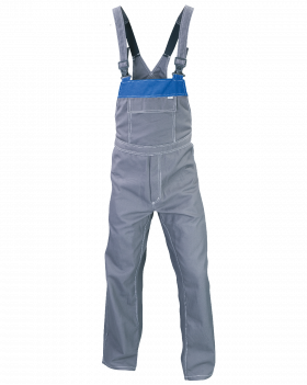 Latzhose PROFI 6302 (Grau,Blau)