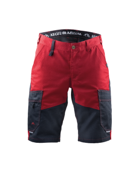 Arbeitshorts 5506/V-WORK (Schwarz,Dunkelrot)