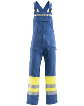 Multinorm Latzhose High-Vis 6798 (Blau,Hi-Vis Gelb )
