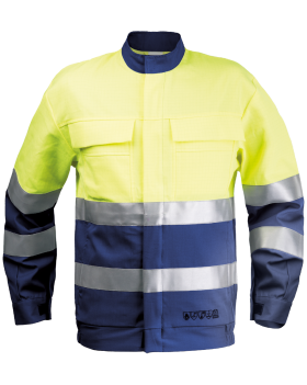 Arbeitsjacke Multinorm High-Vis 3799 (Dunkelblau,Hi-Vis Gelb )
