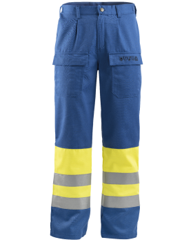 Multinorm Bundhose High-Vis 5798 (Blau,Hi-Vis Gelb )