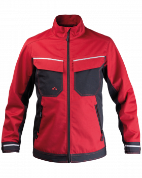 Bundjacke 3506/V-WORK (Schwarz,Dunkelrot)